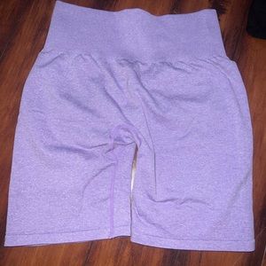 Nvgtn scrunch shorts, size large, lilac, worn once